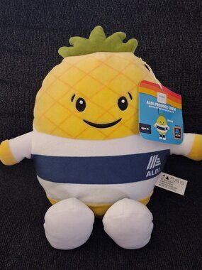 NWT 2024 ALDI Play Produce Crew Pineapple Plush Stuffed Toy 11" “Remy”